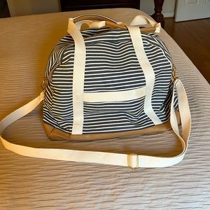 Striped Travel Weekender Bag